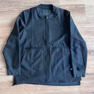 Figs Scrubs Technical Collection Jacket Mens Large Black Stretch Tech